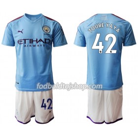 Manchester City TOURE YAYA 42 Børn Hjemme Fodboldsæt 2019-20 S/S (+ Korte bukser)